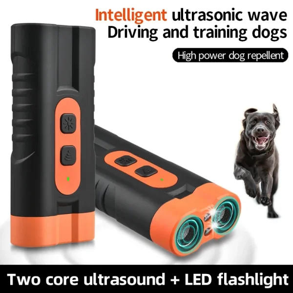 3-in-1 Portable Ultrasonic Dog Repeller & Trainer