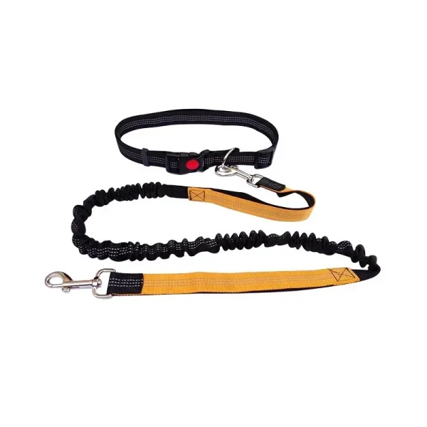 Hands-Free Dog Leash with Waist Belt for Walking & Running